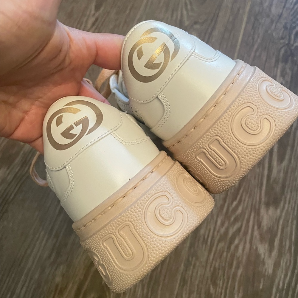 Authentic Gucci Leather Sneaker 36.5 - Picture 7 of 13